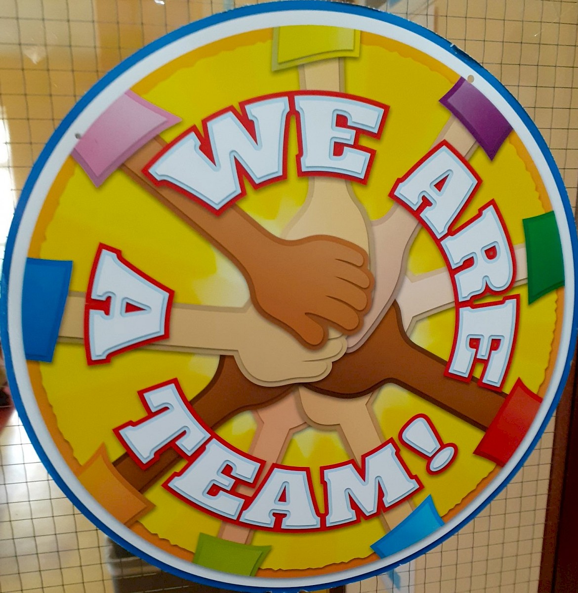 We are a team badge